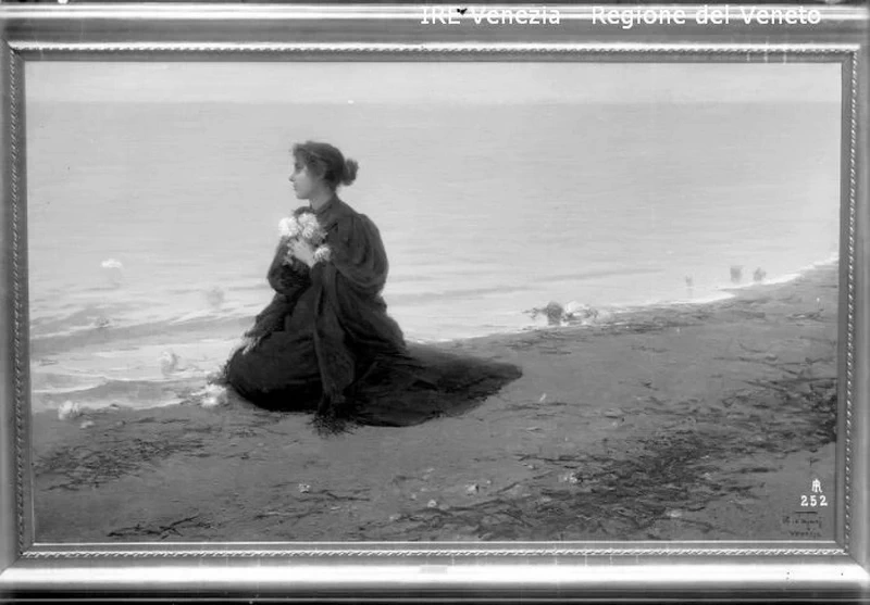 Sulla spiaggia in attesa - Archivio storico IRE